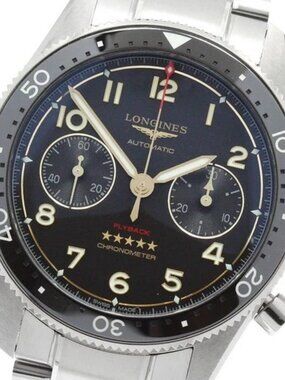LONGINES spirit flyback L3.821.1.53.6 Titanium black Dial Automatic Men's_958665